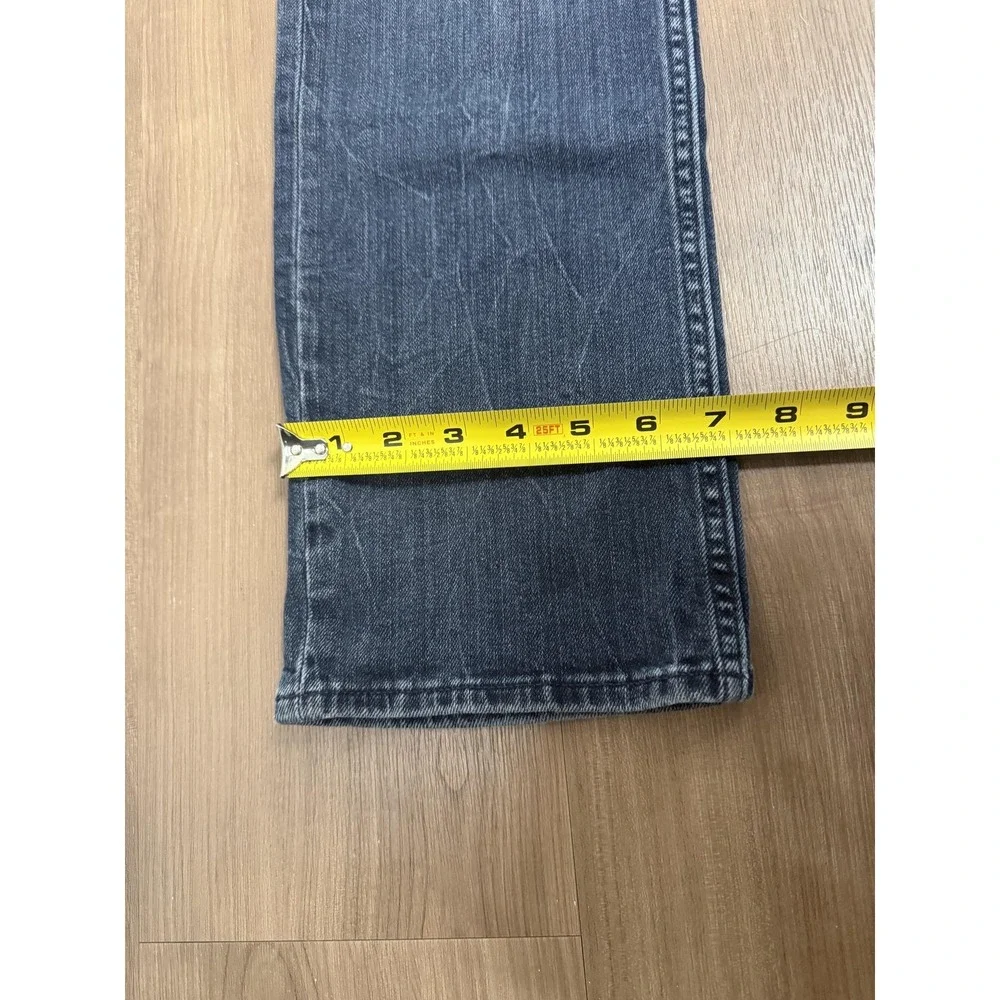 Banana Republic Jeans Mens‎ 33x32 Charcoal Gray Slim Straight Distressed Denim